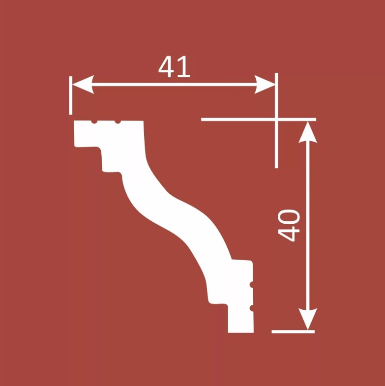 Потолочный карниз Cosca КX034, 40х41